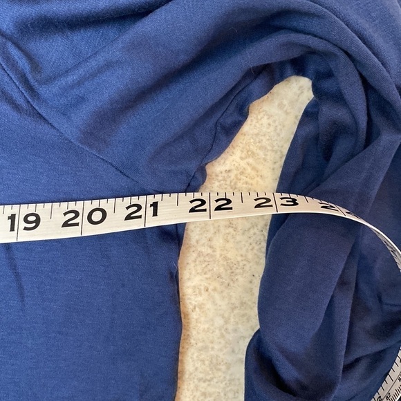 Chico’s Henley Shirt top purple curvy girl Sz 3 3/4 Button down pop over casual - Picture 7 of 7